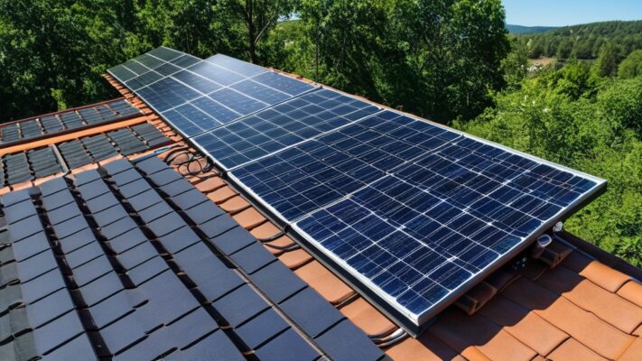 Photo solar panel voltage