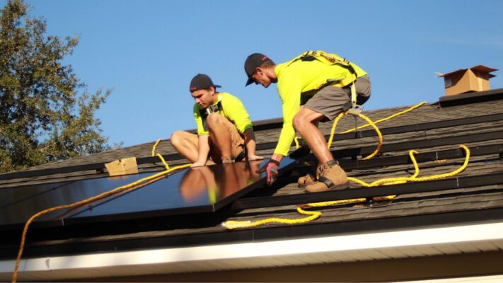 Photo solar installation
