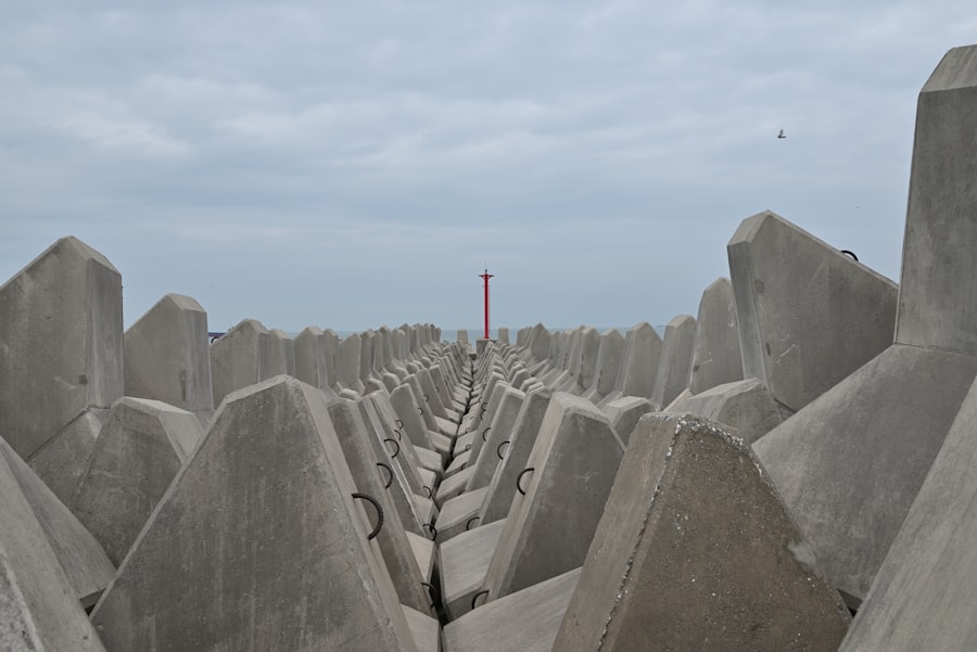 Photo reinforced concrete pile