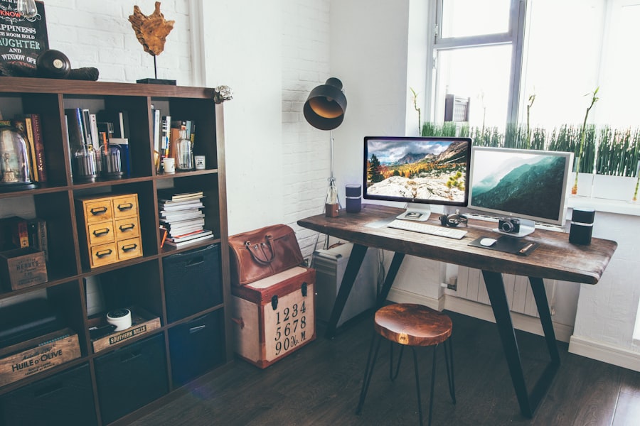 office desk setup