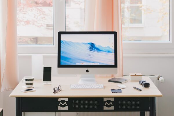 Photo office desk setup