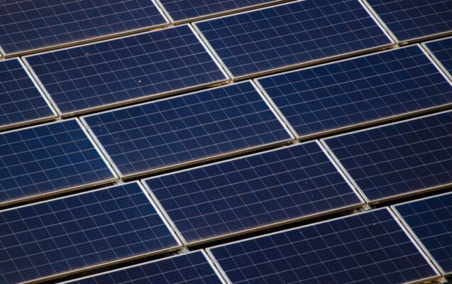 Photo solar cells on grid